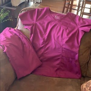 Healing Hands-Purple label scrub set